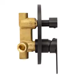 Смеситель для ванны AVS Beauty 811-703-MB встраиваемый, с внутренней частью, черный матовый