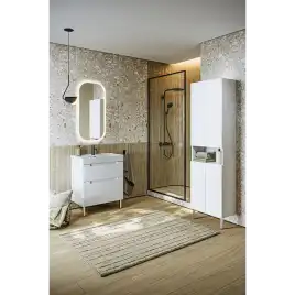 Пенал напольный Aqwella Vancouver 55 VAN0555N, цвет белый