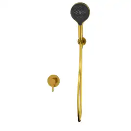 Душевая система для душа WHITECROSS Y brushed gold YSET02TOPGLB, скрытого монтажа, Золото брашированное