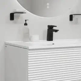 Тумба с раковиной IDDIS Bild 80, подвесная, Белая, BIL80W0i95K