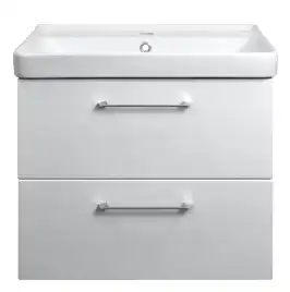 Тумба с раковиной Azario Ника 60 CS00080143, подвесная, Белая глянцевая