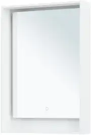 Зеркало Aquanet Милан 60 с подстветкой, сенсорный выключатель, белый глянец, 306380