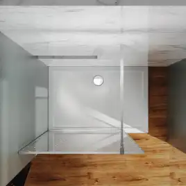 Душевая перегородка Azario Walk-in 120 AZ-275-120-BGL-CBR стекло 13 мм с узором 