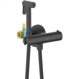 Гигиенический душ со смесителем Aquatek AQ1027MB термостатический, Черный