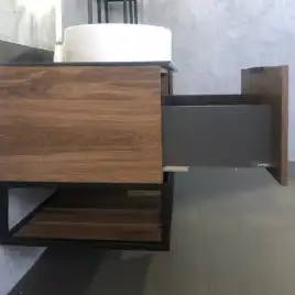 Тумба с умывальником Comforty Порто 120-1 Дуб темно-коричневый, 00-00000828