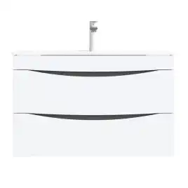 Тумба с раковиной IDDIS Cloud 80, подвесная, Белая, CLO80W0i95K