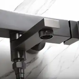 Смесители для ванны AVS Cube 811-211-GM, оружейная сталь