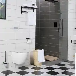 Унитаз подвесной CeramaLux 2196-1 с сиденьем микролифт Белый