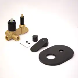 Смеситель для ванны AVS Beauty 811-703-MB встраиваемый, с внутренней частью, черный матовый