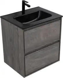 Тумба под раковину Aquanet Милан 60 дуб рошелье, подвесная, 336372