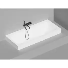 Ванна Salini ORLANDA AXIS KIT 180х80 103312M из материала S-Sense, Белая матовая