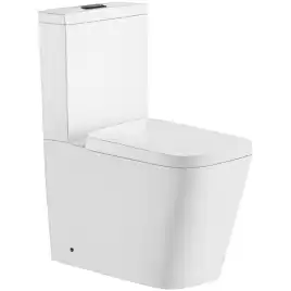 Унитаз-компакт CeramaLux K2170-1, безободковый, с бачком и сидением микролифт Белый