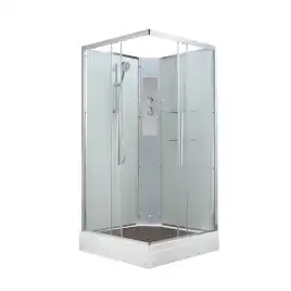 Душевая кабина AvaCan K2080 80x80 см, низкий поддон, с крышей
