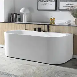 Акриловая ванна Abber 170х78 AB9310, отдельностоящая, Белая глянцевая