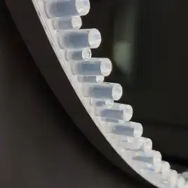 Зеркало Azario Лайвли D80, АZ-LED012125 с подсветкой и диммером, подогрев, белый матовый