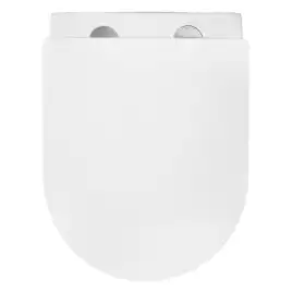 Унитаз подвесной Azario UNO AZ-2380 подвесной, безободковый, с сиденьем микролифт, Белый глянцевый