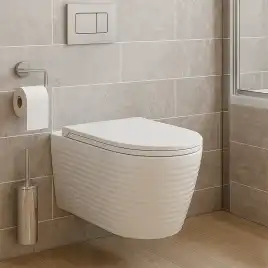 Унитаз подвесной Azario LUZIO AZ-098-UQ подвесной, безободковый, со смывом 