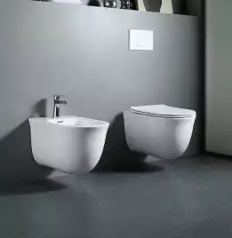 Комплект унитаза с инсталляцией Aquatek Set Aquatek Классик-012 4в1 с сиденьем Микролифт и Черной матовой клавишей смыва