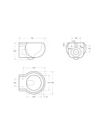 Подвесной унитаз CEZARES GRANDE CZR-308-TH-TOR/SC, со смывом TORNADO, с сиденьем микролифт