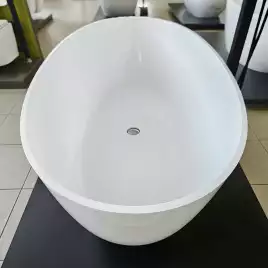 Ванна из литьевого мрамора  Aqua de Marco Caprice 160х80х60 Solid Perfection 1160WCAPR_SOL, Белая матовая