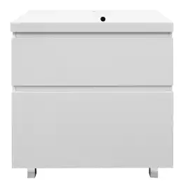 Тумба с раковиной Azario Viola 80 CS00097140, напольная, Белая матовая