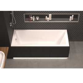 Акриловая ванна Whitecross Wave Slim 170х70 0111.170070.100 с тонким бортом, встраиваемая, Белая