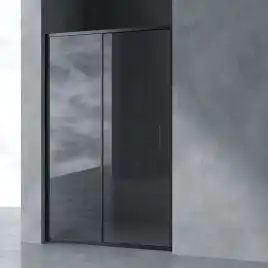 Душевая дверь в нишу AVS Вектор 120 профиль черный матовый, стекло прозрачное, 803-0002-195-12-BM-T
