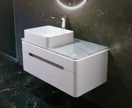 Тумба под раковину Jorno SHINE 90 Shi.01.90/P/W Белая