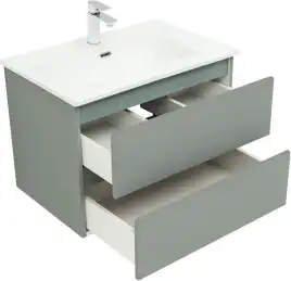 Тумба под раковину Aquanet Вега 2.0 70 мисти грин, подвесная, 337960