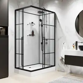 Душевая кабина Niagara Standart 100х80х225 ST100/80/15QR/KL/BKT низкий поддон, без гидромассажа