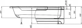 Фронтальная панель BAS Ахин 170x80 белый
