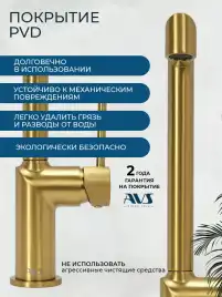 Смесители для кухни AVS Pulse 811-090-BG, брашированное золото