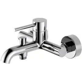 Смеситель для ванны Aquatek Европа AQ1340CR, однорычажный, с коротким изливом, Хром