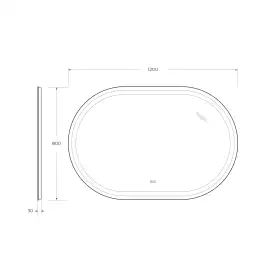 Зеркало Cezares CZR-SPC-GIUBILEO-1200-800-TCH-WARM