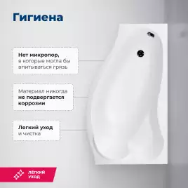 Акриловая ванна Aquanet Palma 170х100 правая (205537), на каркасе, белая