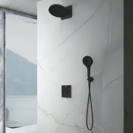 Душевая система  Vincea Inspire VSFW-3I21MT5MB VSFW-3I21MT5MB  с термостатом, встраиваемая, черный матовый