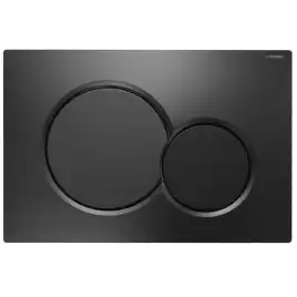 Кнопка смыва AZARIO NEW AZ-010.04 двойная, пластик, черный матовый
