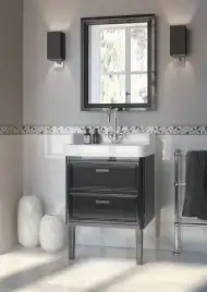 Раковина Kerama Marazzi POMPEI подвесная/мебельная 80, белая глянцевая, PO.wb.80