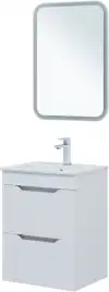 Тумба под раковину Aquanet Практика 50 белый глянец, 347914