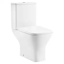 Унитаз-компакт Azario Nigel AZ-55  напольный, безободковый, с бачком и сидением микролифт, цвет белый