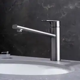 Смеситель для кухни Aquatek Ника AQ1880BGM, Оружейная сталь