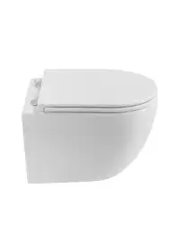 Унитаз подвесной BelBagno COMPATTO BB003CH-TOR/SC безободковый с сиденьем и смывом TORNADO