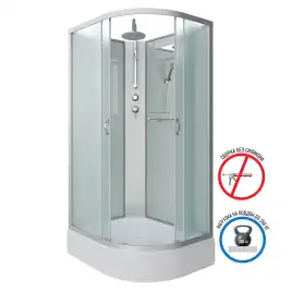 Душевая кабина Niagara Classic 130х90х210 NG-33394-14LBKT средний поддон, без гидромассажа, 333944LBKT