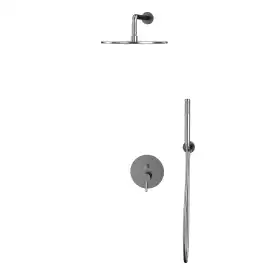 Душевая система для душа WHITECROSS Y brushed nickel YSET04NIB, скрытого монтажа, Никель брашированный