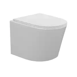 Унитаз подвесной AVS Лемма 801-0033-P-T2-GW безободковый, со смывом Торнадо, белый