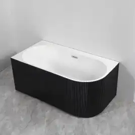 Акриловая ванна Azario LAGO BLANCO BLACK 170х75 AZ-6724-1CLB 17075, асимметричная, левая