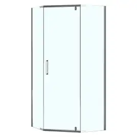 Душевой уголок Loranto NEO 90x90x195 профиль серебро, без поддона, CS-22108