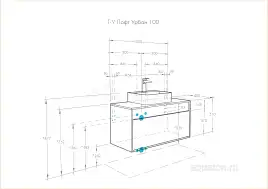 Тумба под раковину Aquaton Лофт Урбан 100 1A247701LQX60 подвесная цвет, серый графит / дуб орегон