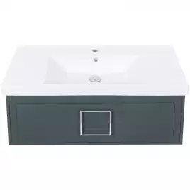 Тумба под раковину La Fenice Cubo 100 FNC-01-CUB-G-100 Подвесная Серая матовая