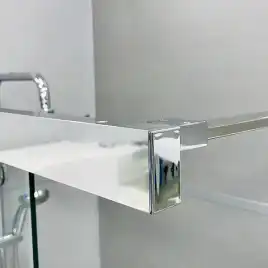 Шторка на ванну AVS Перла 100 L профиль хром, стекло прозрачное, 803-0018-150-5249L-CR-T